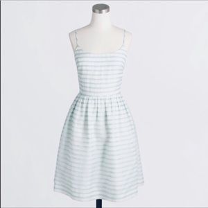 J. Crew factory striped, fit and flare dress.